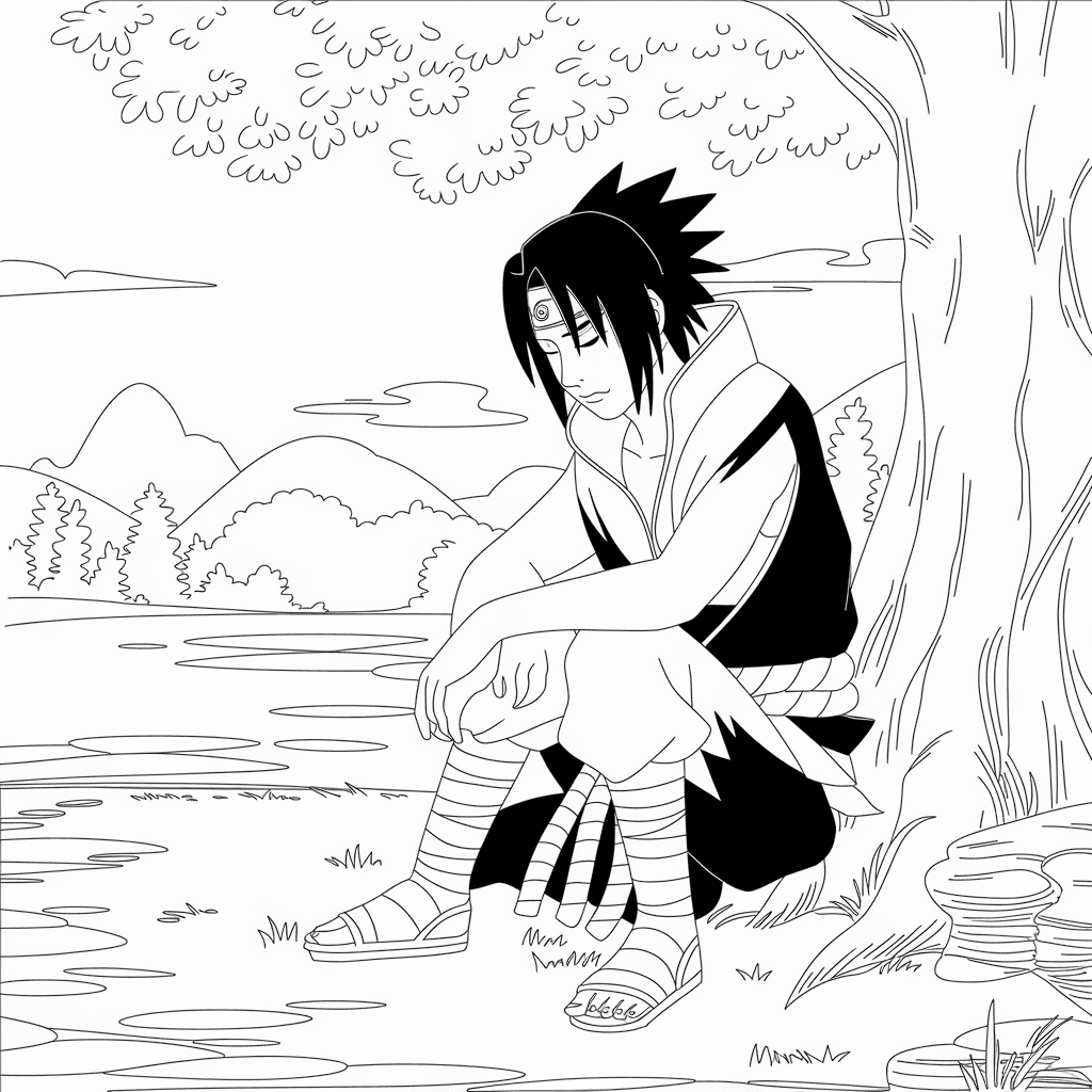 gambar mewarnai naruto dan sasuke 27
