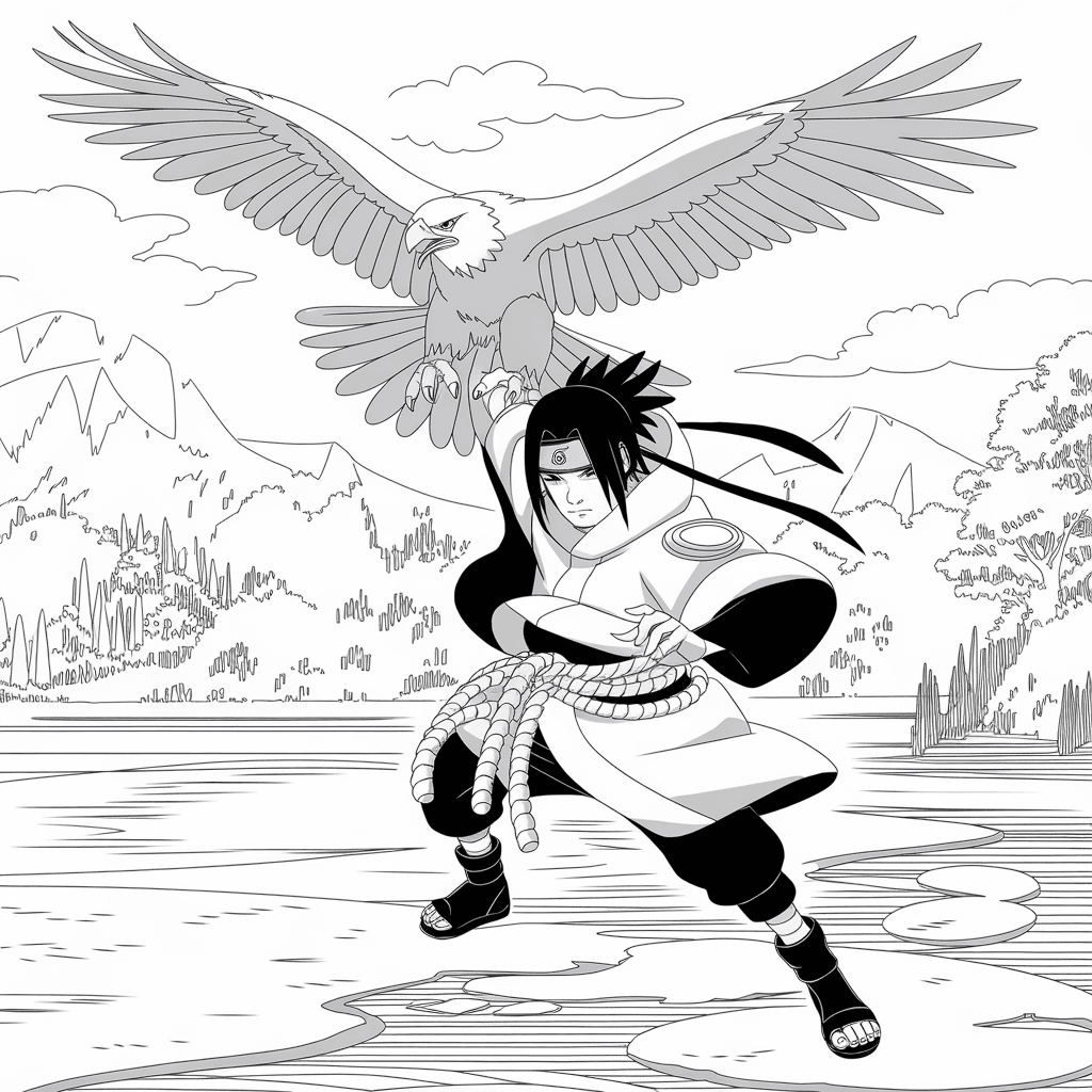 gambar mewarnai naruto dan sasuke 30