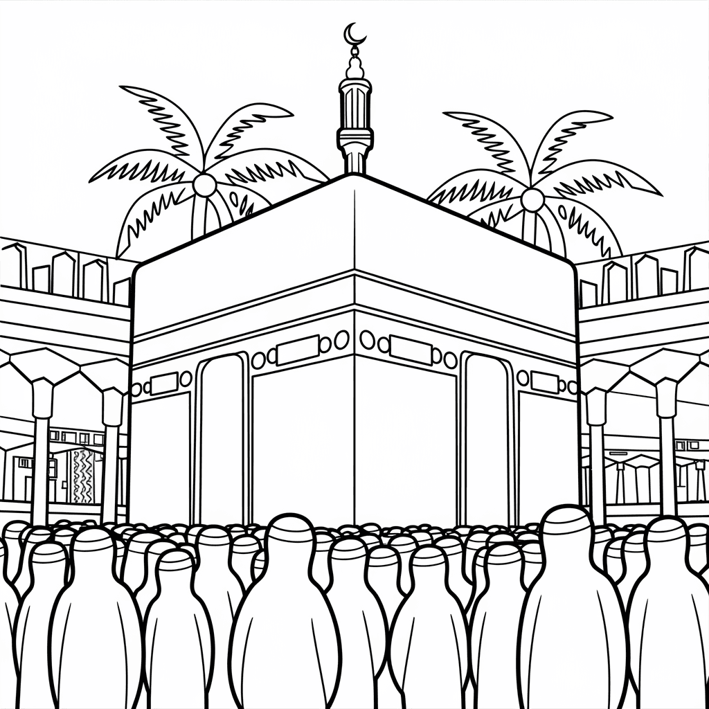 gambar mewarnai bulan ramadhan 20