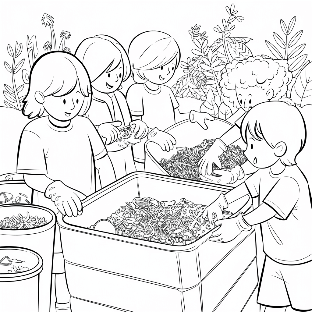 Gambar Mewarnai Menjaga Kebersihan Lingkungan 11 gambar mewarnai menjaga kebersihan lingkungan 10