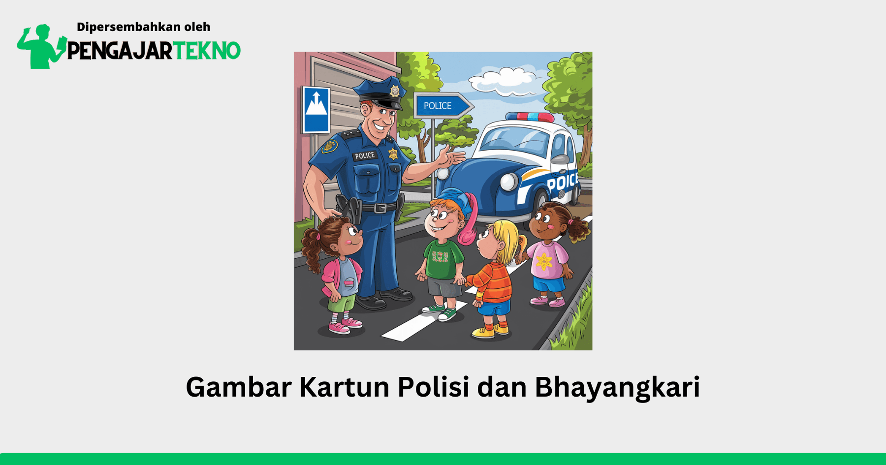 gambar kartun polisi dan bhayangkari