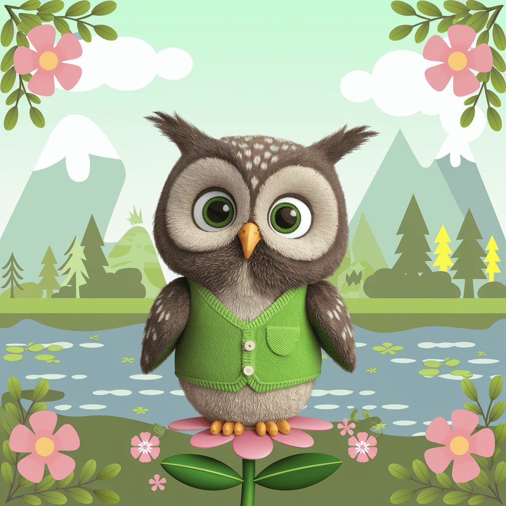 Burung Hantu 2D Bergambar 26 burung hantu 2d bergambar 25