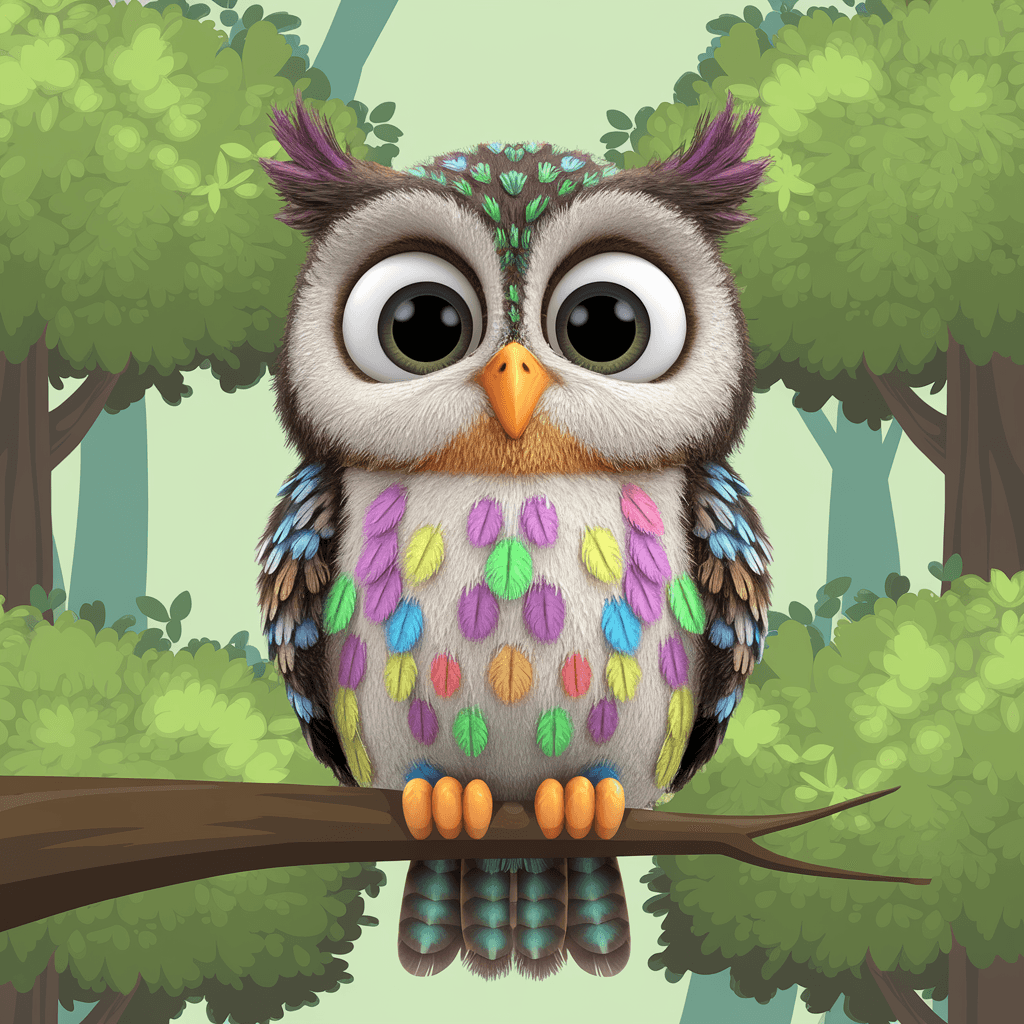 Burung Hantu 2D Bergambar 24 burung hantu 2d bergambar 23