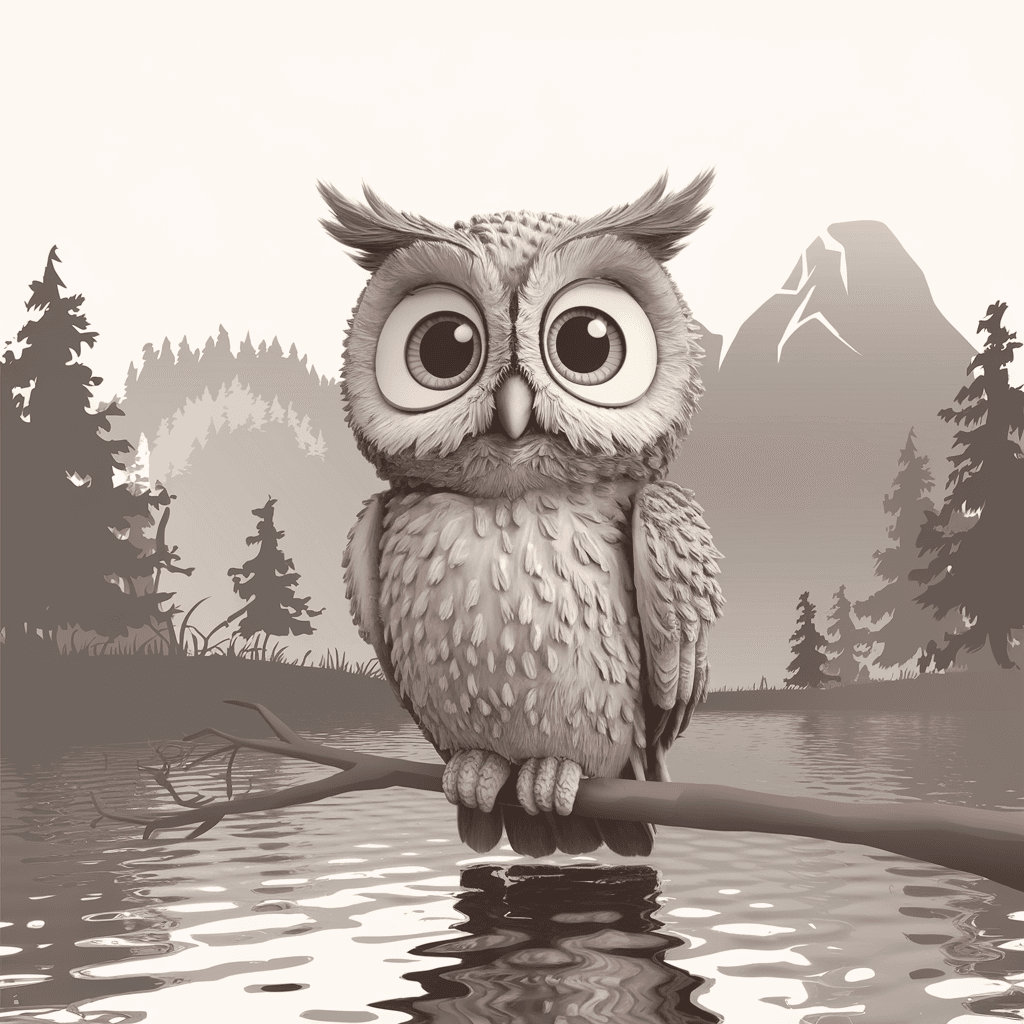 Burung Hantu 2D Bergambar 21 burung hantu 2d bergambar 20