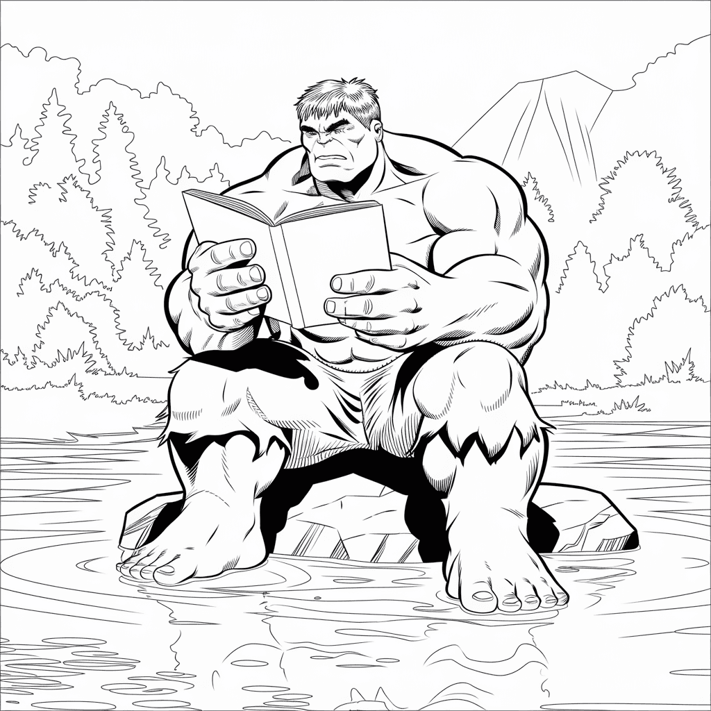 gambar hulk mewarnai 29