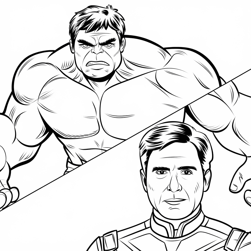 gambar hulk mewarnai 10