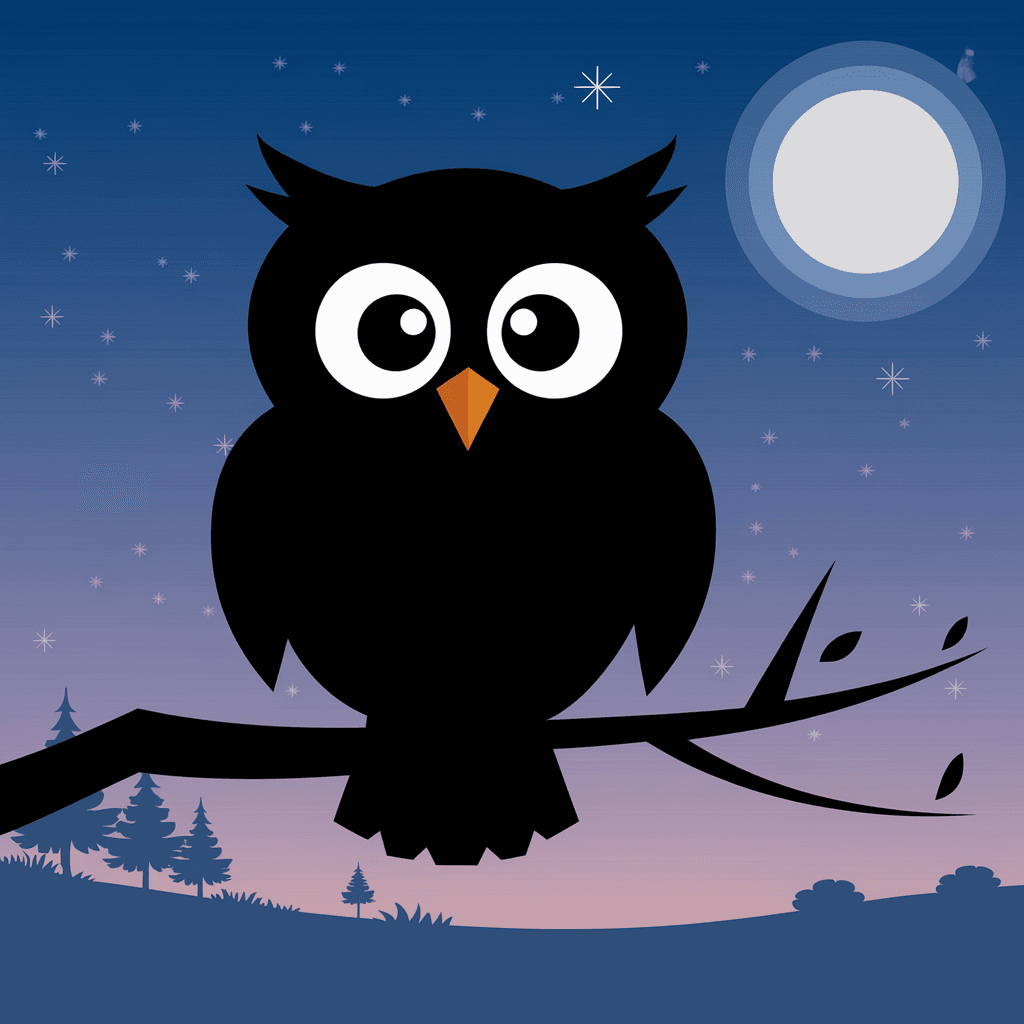 Burung Hantu 2D Bergambar 4 burung hantu 2d bergambar 3