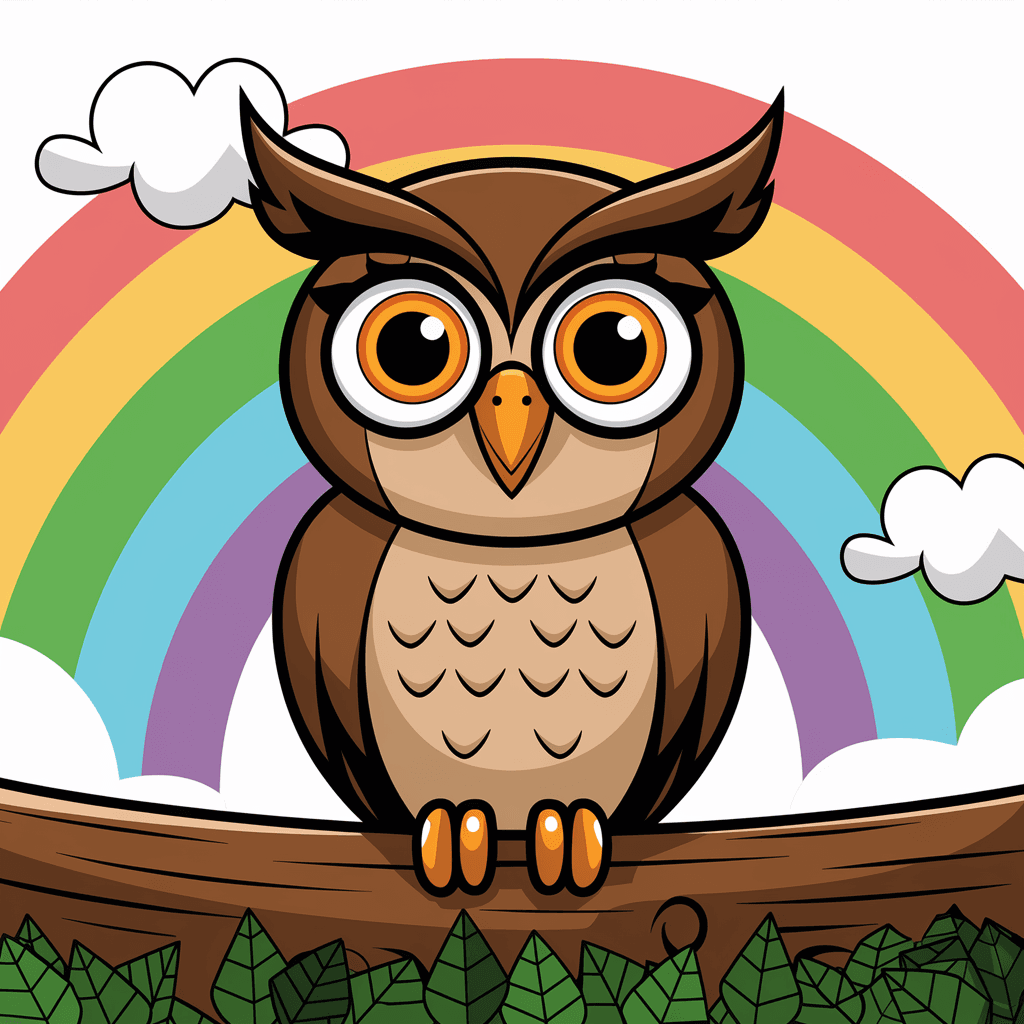 Burung Hantu 2D Bergambar 14 burung hantu 2d bergambar 13