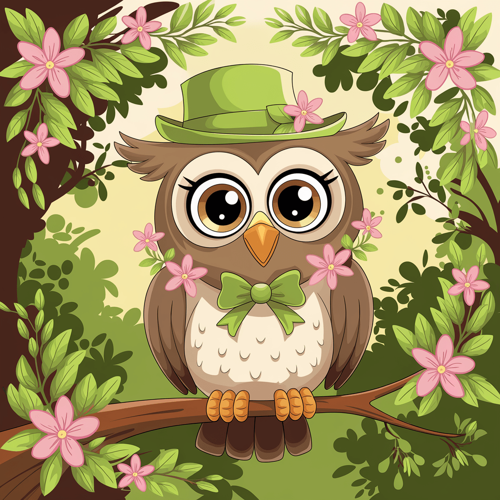 Burung Hantu 2D Bergambar 5 burung hantu 2d bergambar 4