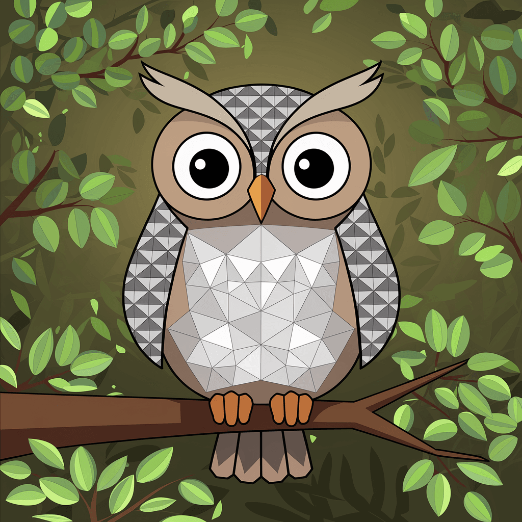 Burung Hantu 2D Bergambar 12 burung hantu 2d bergambar 11