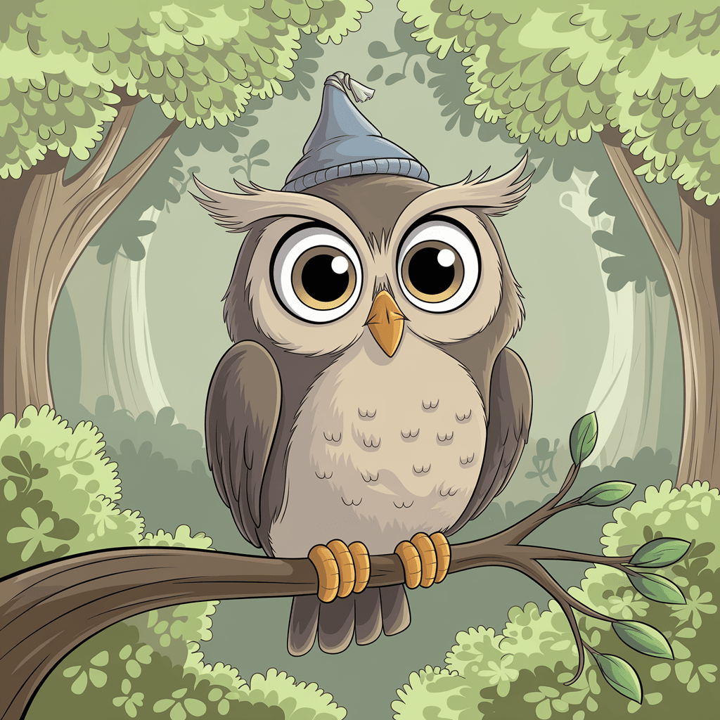 Burung Hantu 2D Bergambar 6 burung hantu 2d bergambar 5