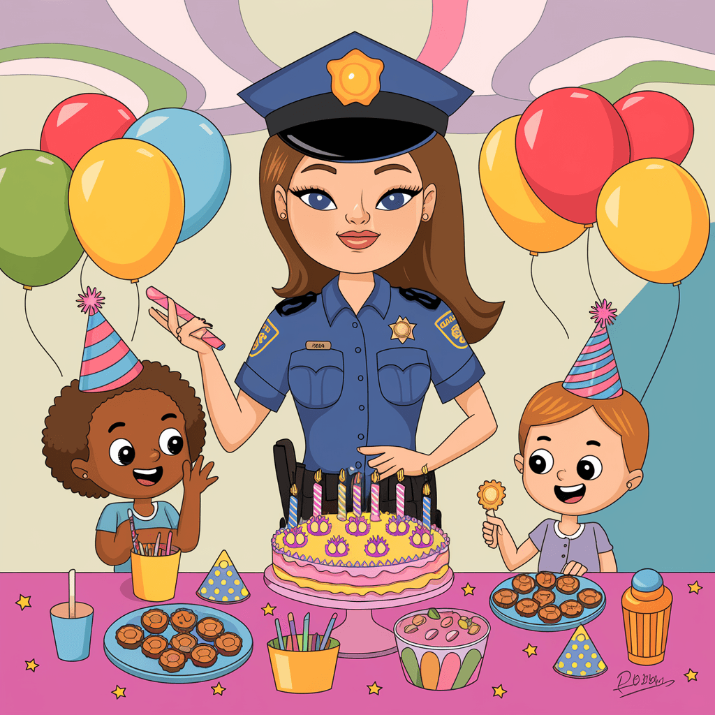 Gambar Kartun Polisi dan Bhayangkari, Menampilkan Kehidupan Sehari-hari yang Penuh Dedikasi dan Kasih Sayang 15 gambar kartun polisi dan bhayangkari 14