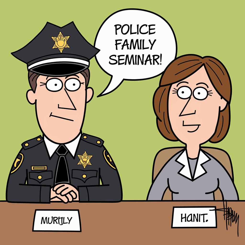 Gambar Kartun Polisi dan Bhayangkari, Menampilkan Kehidupan Sehari-hari yang Penuh Dedikasi dan Kasih Sayang 20 gambar kartun polisi dan bhayangkari 19