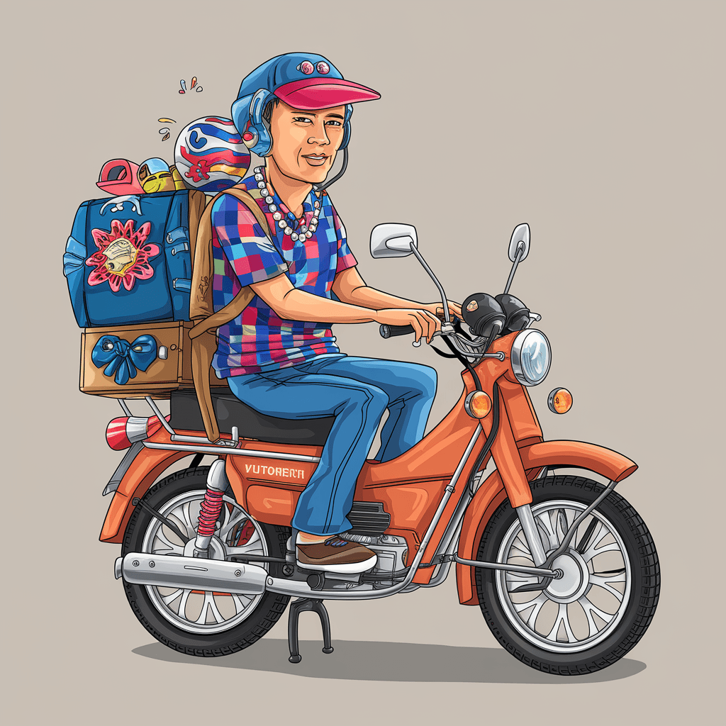 gambar kartun motor vario 150 5