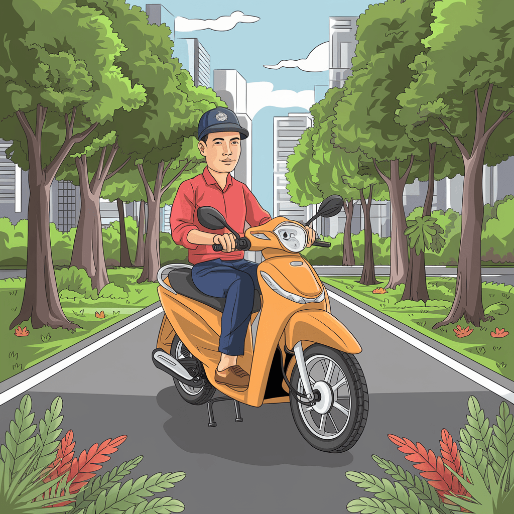 gambar kartun motor vario 150 27