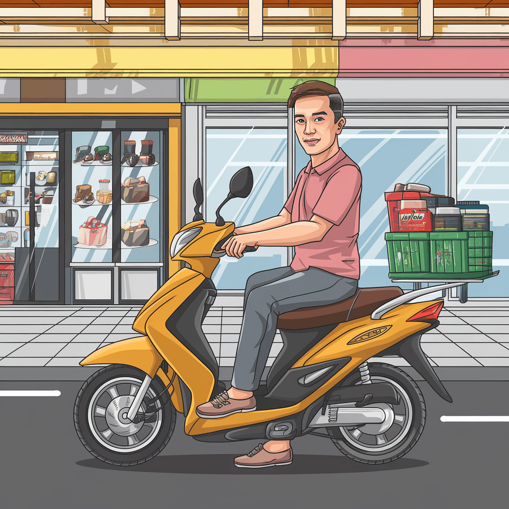 gambar kartun motor vario 150 25