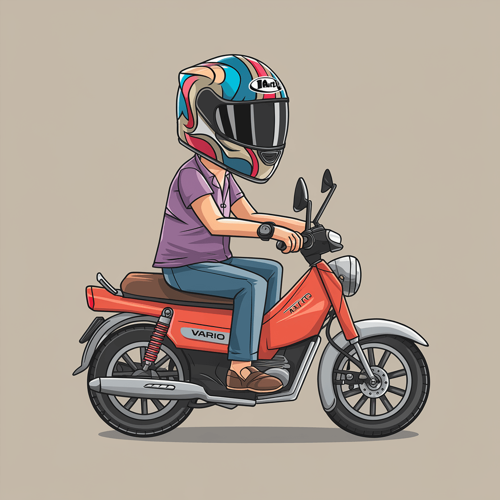 gambar kartun motor vario 150 17