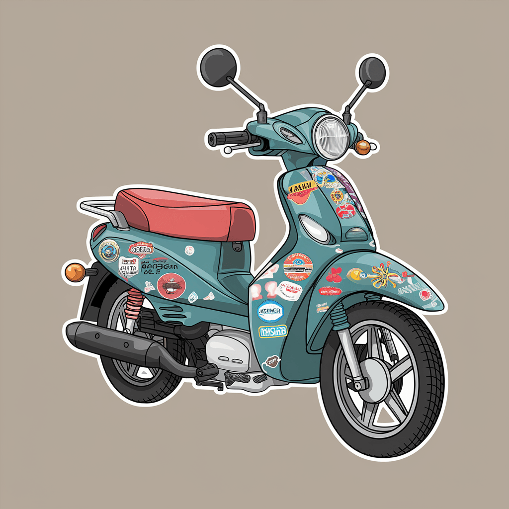 gambar kartun motor vario 150 22