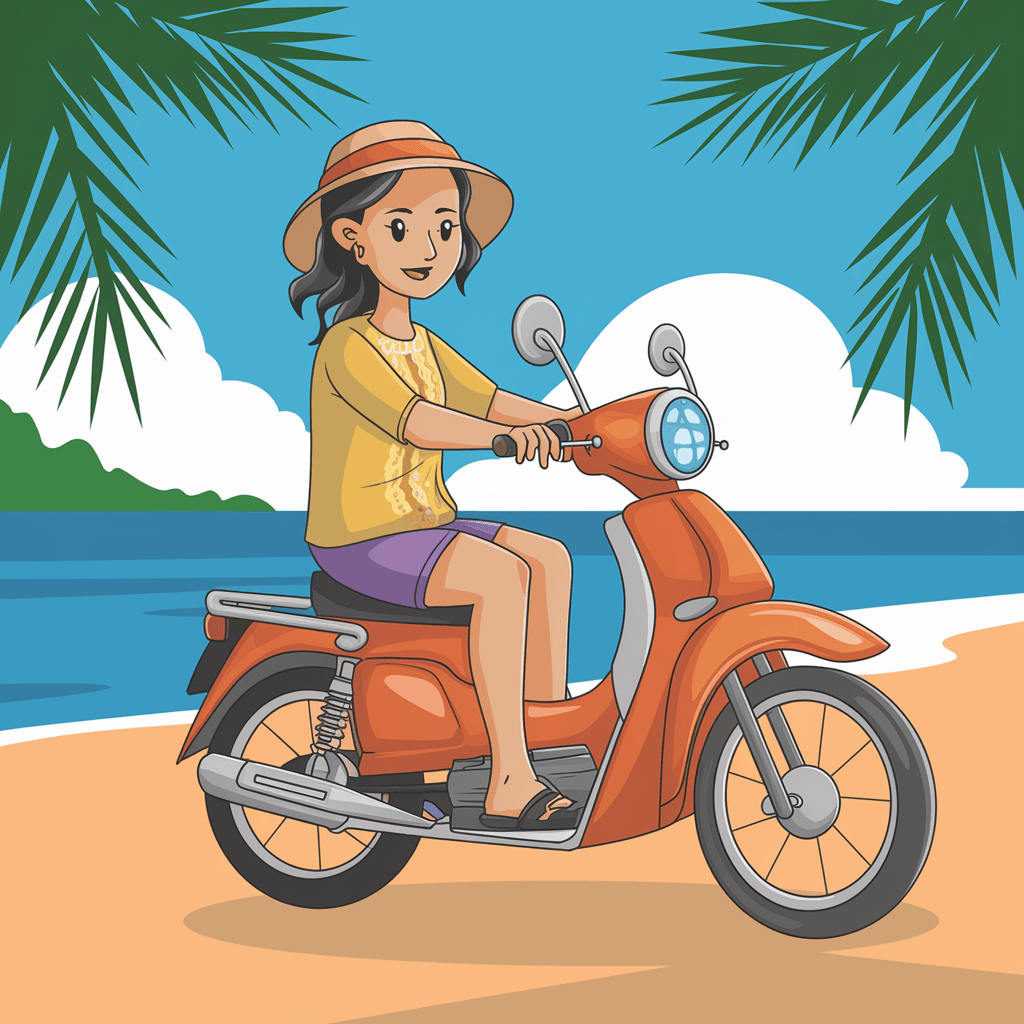 gambar kartun motor vario 150 4