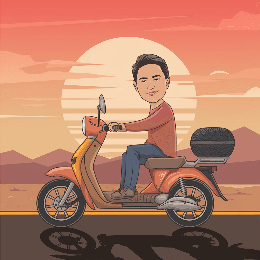 gambar kartun motor vario 150 11