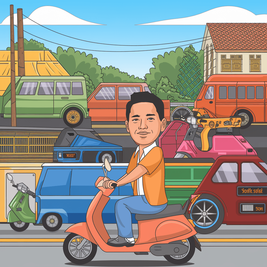 gambar kartun motor vario 150 16