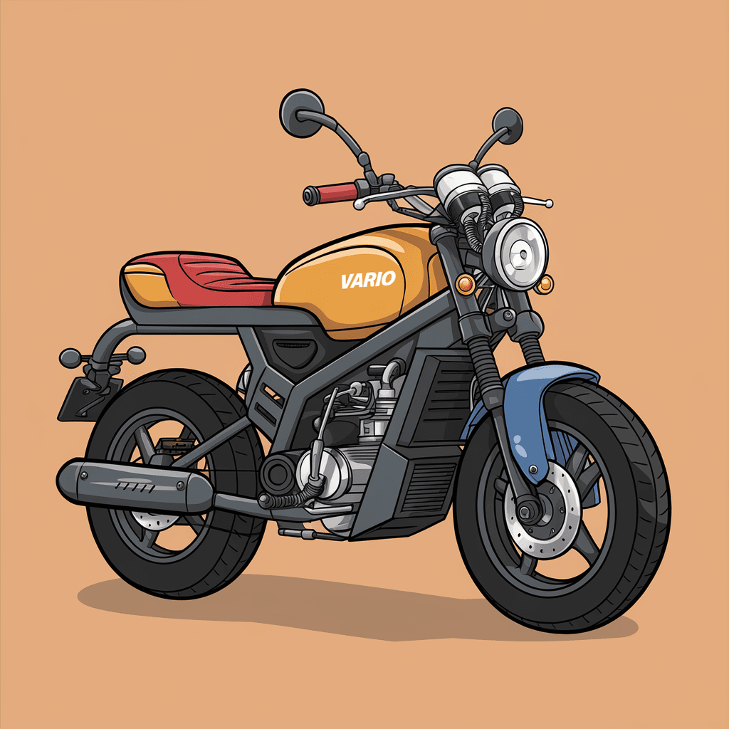 gambar kartun motor vario 150 14