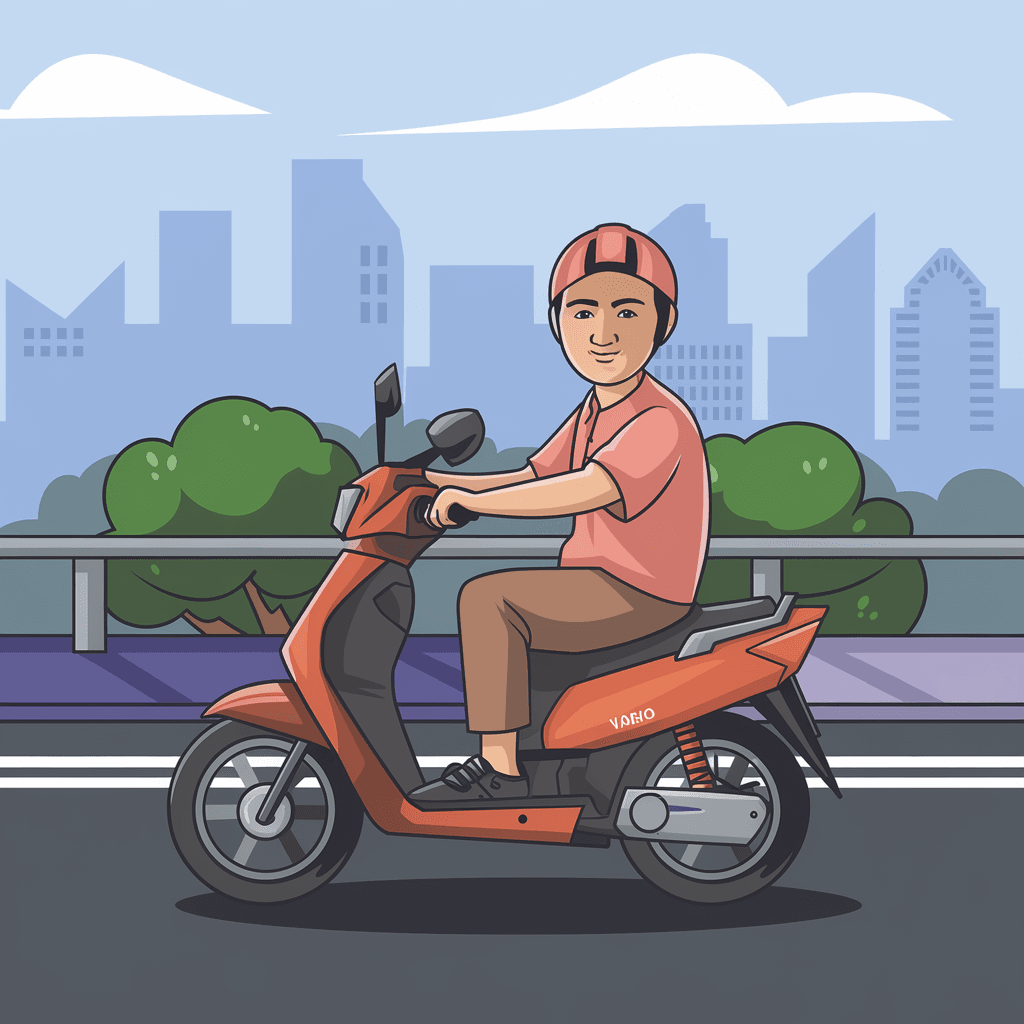 gambar kartun motor vario 150 13