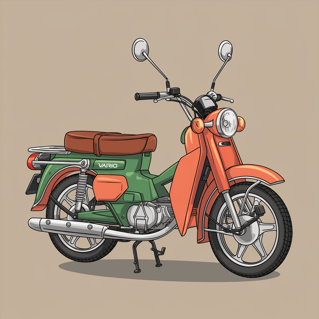 gambar kartun motor vario 150 2