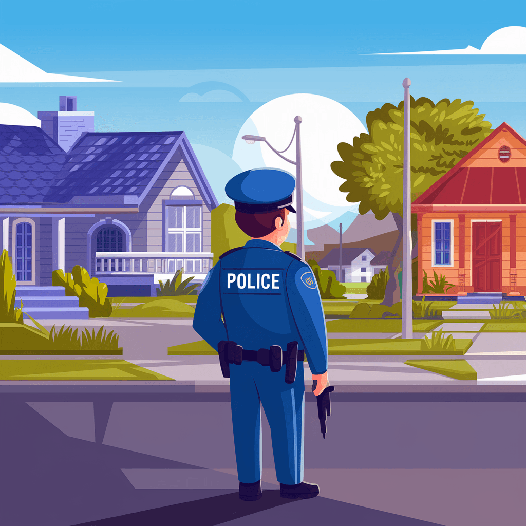 Gambar Kartun Polisi dan Bhayangkari, Menampilkan Kehidupan Sehari-hari yang Penuh Dedikasi dan Kasih Sayang 22 gambar kartun polisi dan bhayangkari 21