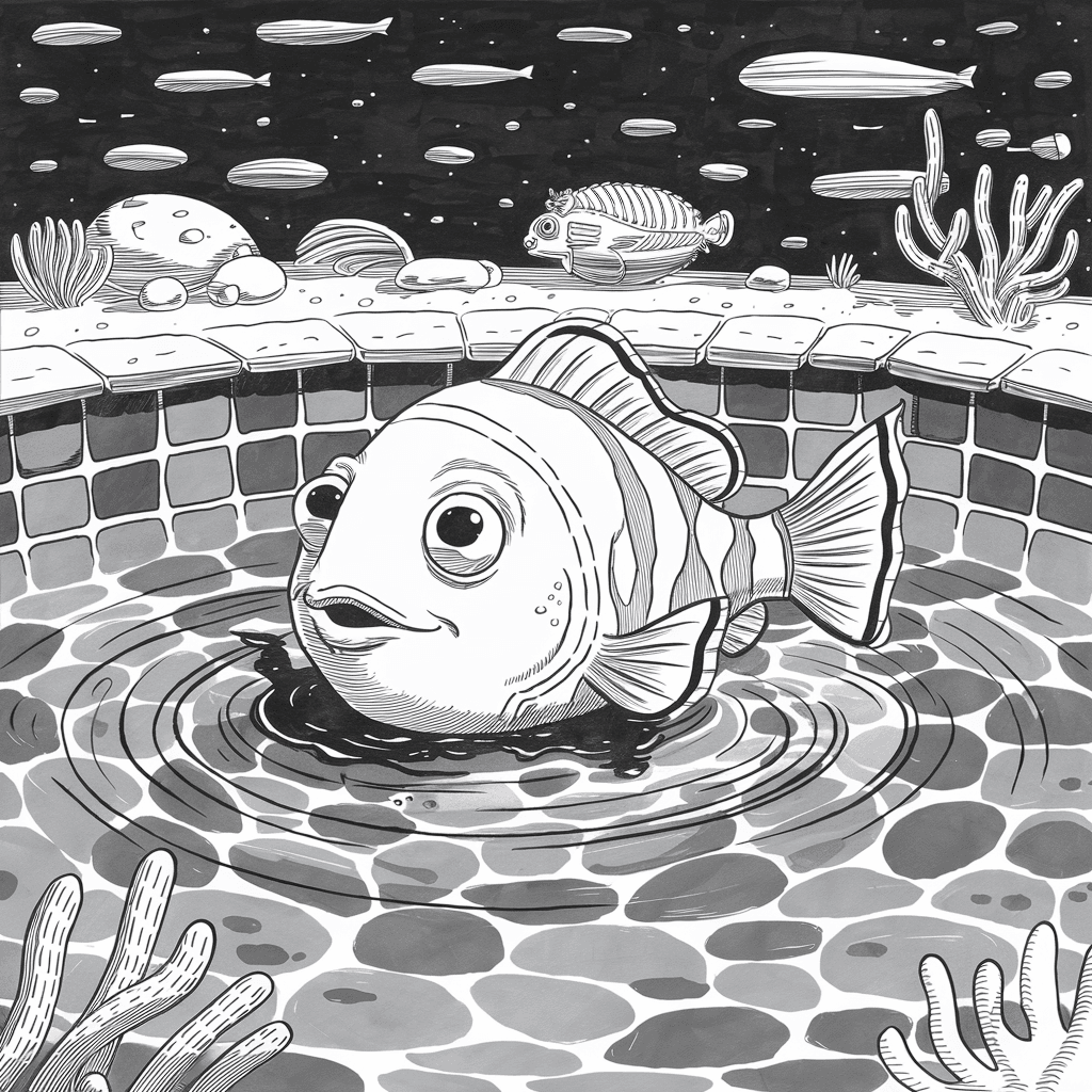 Sketsa Ikan Nemo Hitam Putih 26 sketsa ikan nemo hitam putih