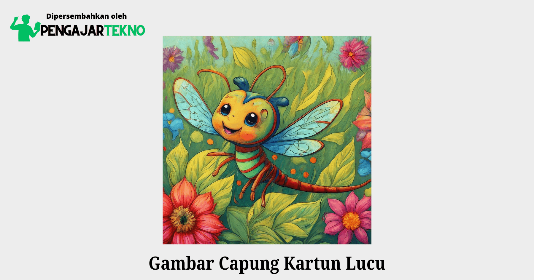gambar capung kartun lucu