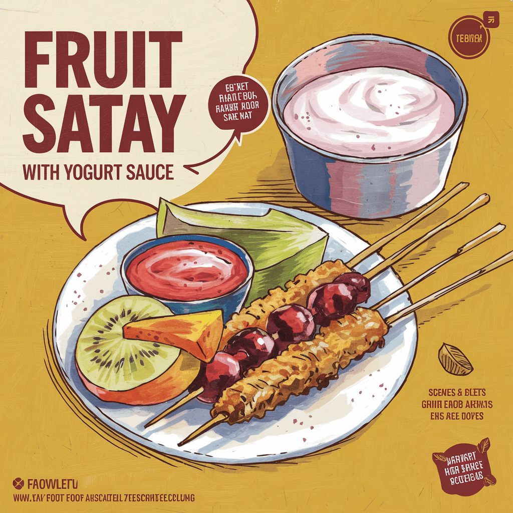 sketsa gambar iklan makanan