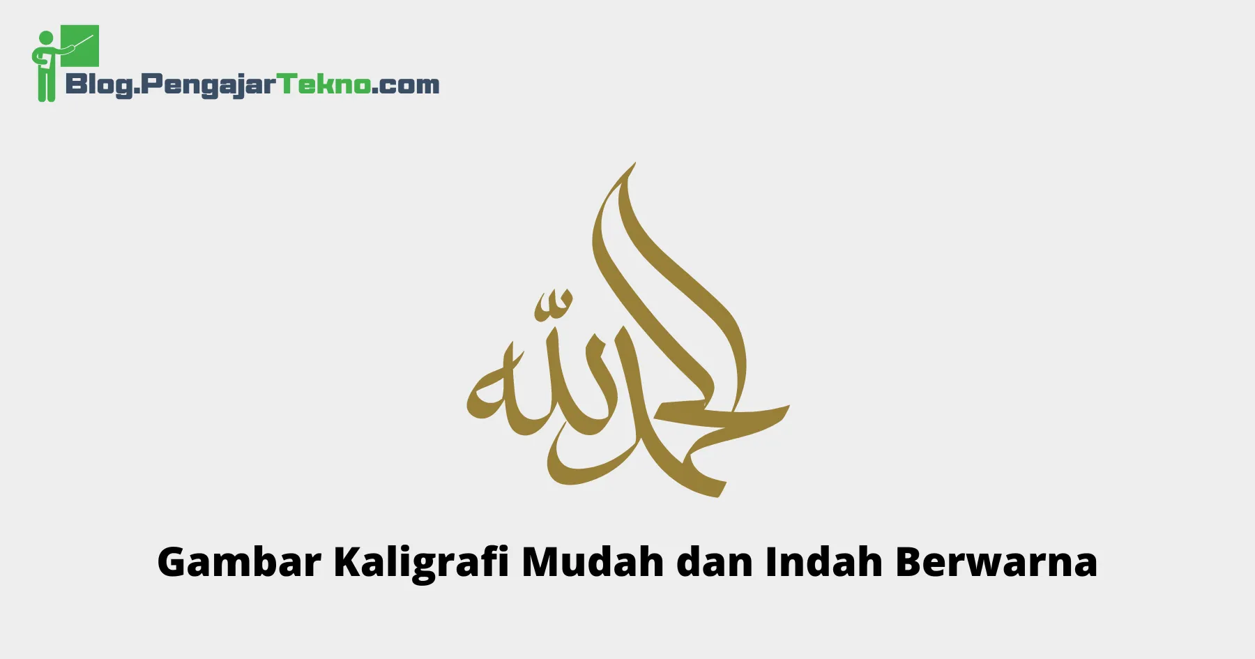 Gambar Kaligrafi Mudah dan Indah Berwarna