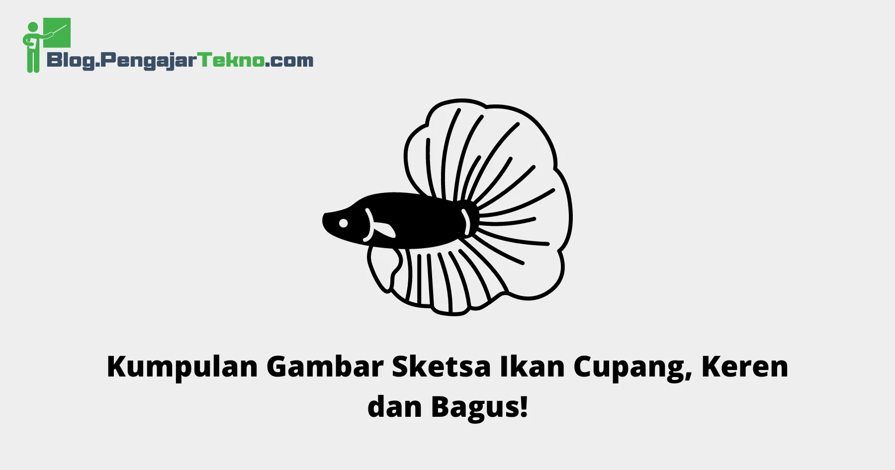 Sketsa Ikan Cupang