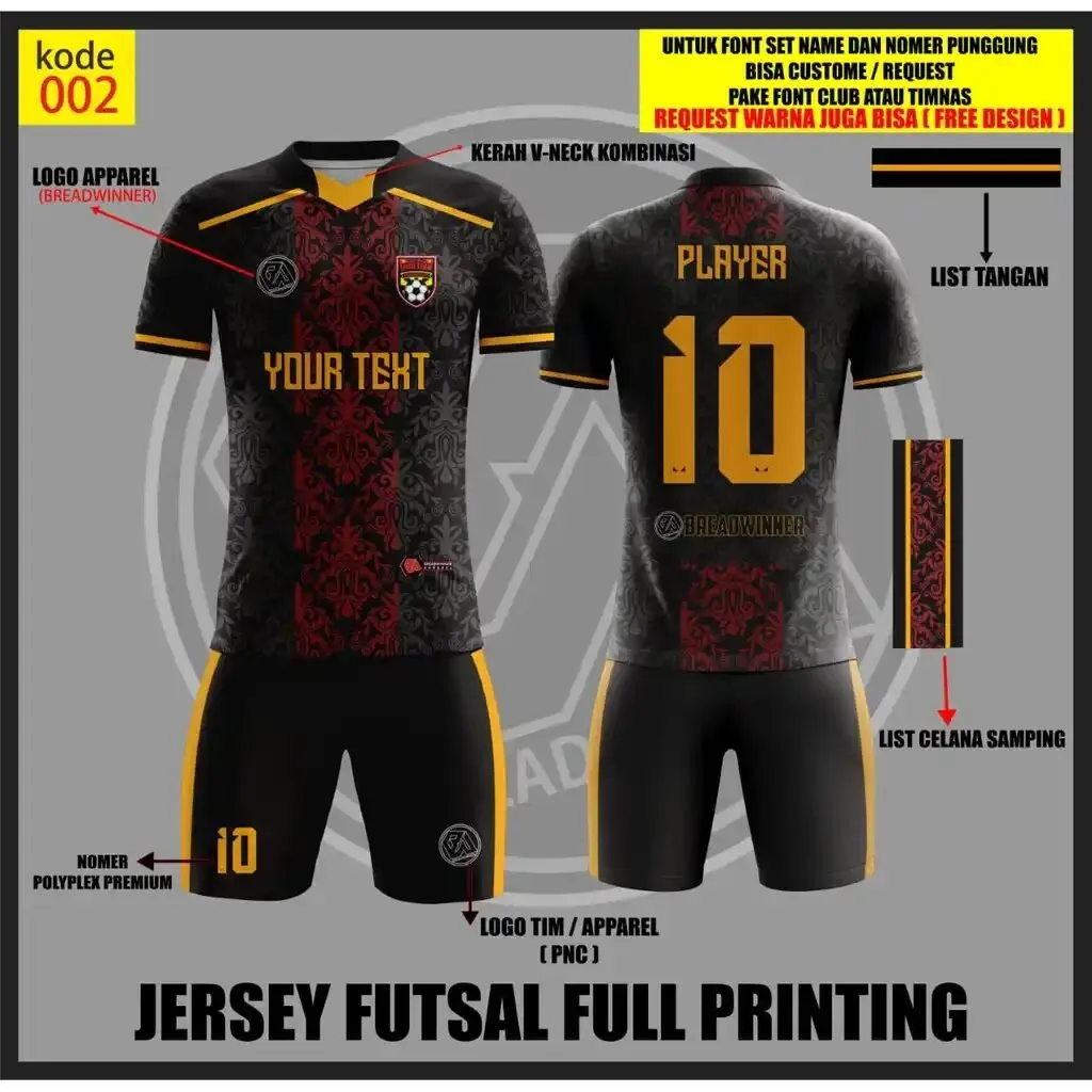 23+ Desain Baju Futsal Terbaik di Dunia, Keren Untuk Dibuat! 6 desain baju futsal terbaik di dunia