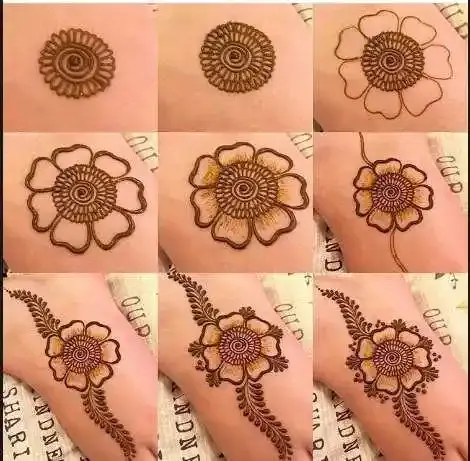 14 Gambar Henna Simple Untuk Pemula, Silahkan Dicoba Nih! 5 gambar henna simple untuk pemula