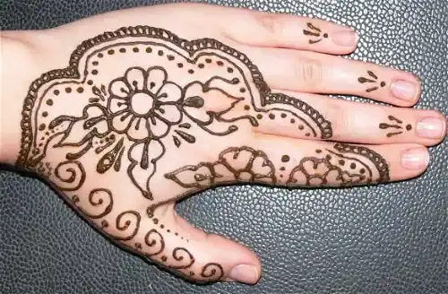 14 Gambar Henna Simple Untuk Pemula, Silahkan Dicoba Nih! 8 gambar henna simple untuk pemula