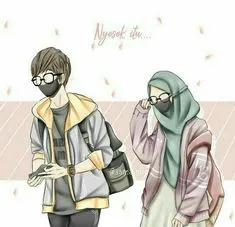 Gambar Kartun Muslimah Couple Romantis Terpisah 14 gambar kartun muslimah couple romantis terpisah
