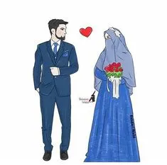 Gambar Kartun Muslimah Couple Romantis Terpisah 17 gambar kartun muslimah couple romantis terpisah