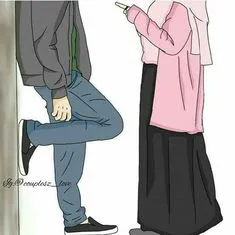 Gambar Kartun Muslimah Couple Romantis Terpisah 6 gambar kartun muslimah couple romantis terpisah
