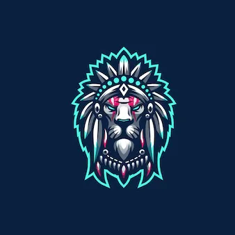 logo singa keren berwarna