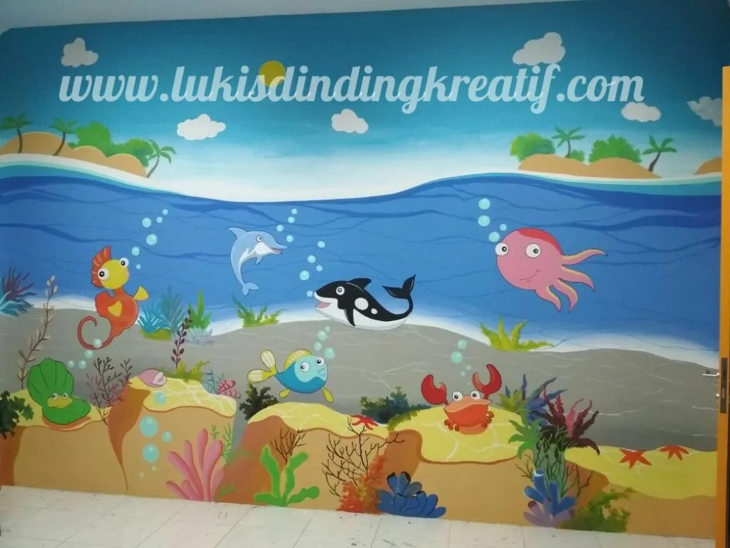 Kumpulan Lukisan Dinding TK Sederhana 12 lukisan dinding tk sederhana