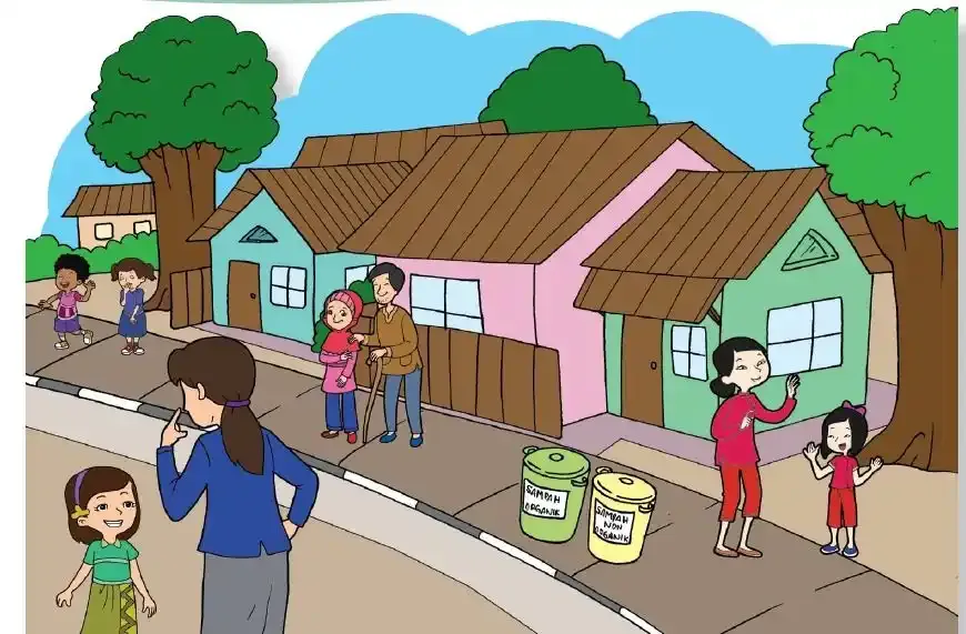 menggambar lingkungan bersih