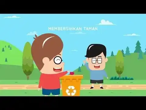 menggambar lingkungan bersih