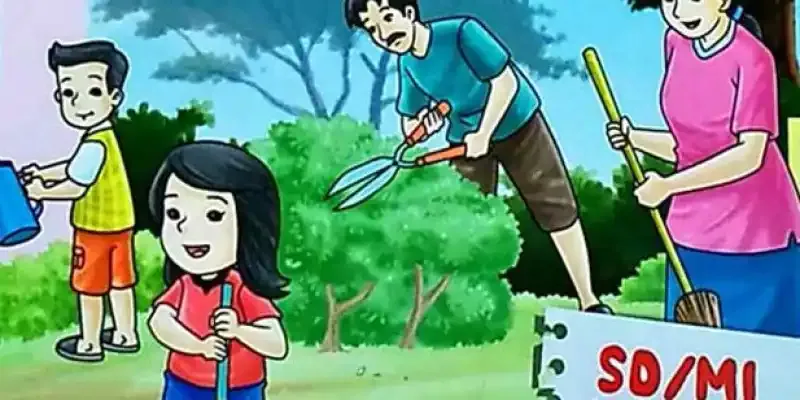 menggambar lingkungan bersih