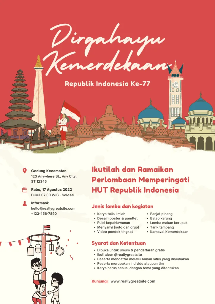 poster kemerdekaan tercantik