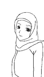 Kumpulan 16 Sketsa Gambar Orang Berhijab Yang Mudah 13 sketsa gambar orang berhijab yang mudah