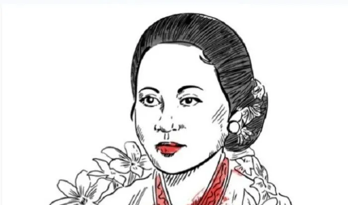 Kumpulan Sketsa Gambar RA Kartini Untuk Diwarnai 9 Sketsa Gambar RA Kartini Untuk Diwarnai