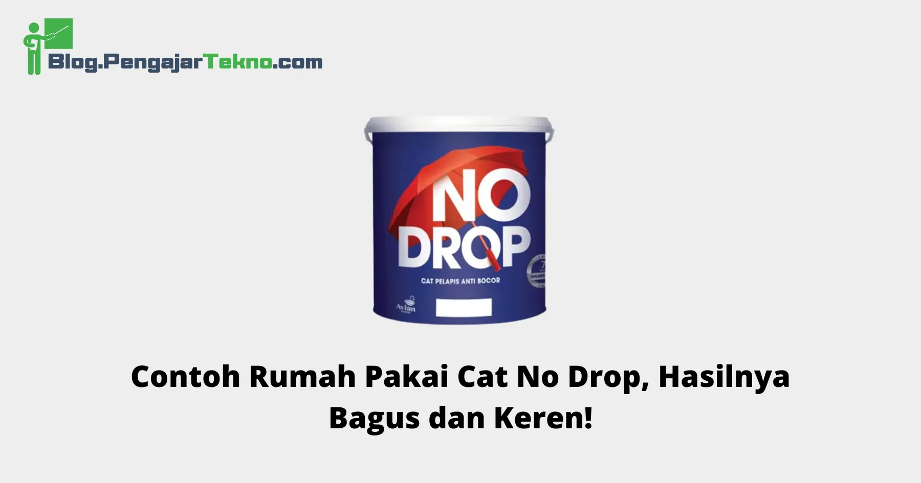 Contoh Rumah Pakai Cat No Drop
