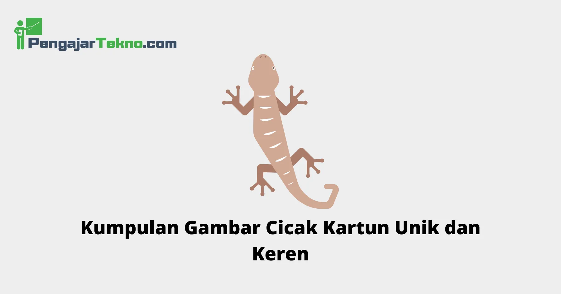 Gambar Cicak Kartun